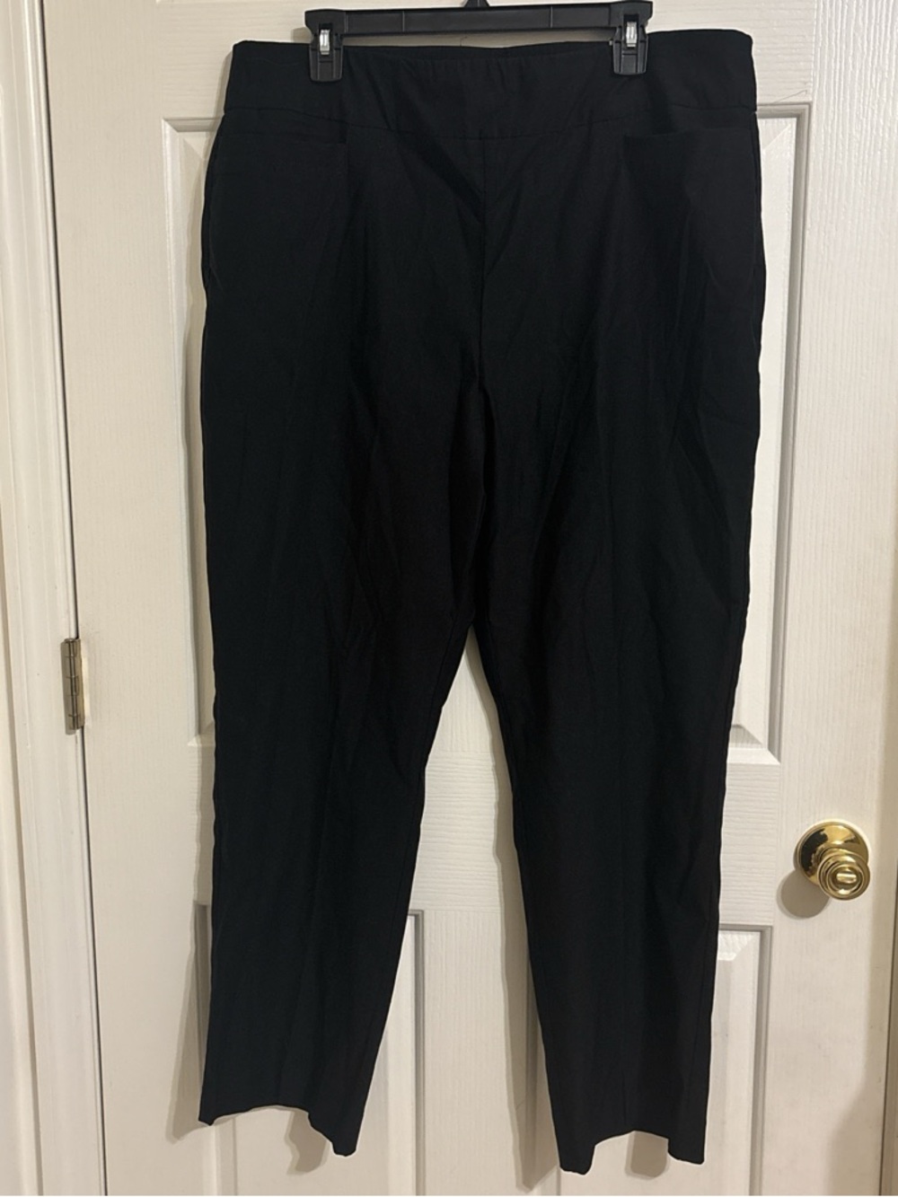 Kim Rogers Black Women’s Straight-Leg Dress Pants